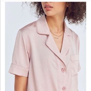 Urban Outfitters Cooperative Silky Pink Top